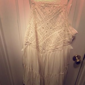 American Eagle flowy white dress